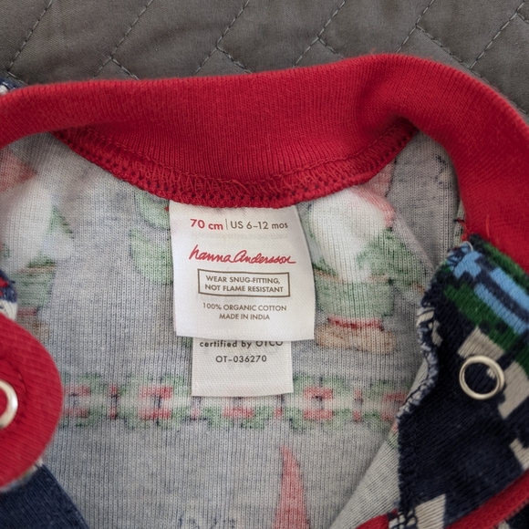 Hanna Anderson Baby Holiday Zip Sleeper Gnome Sweet Gnome - Picture 4 of 4